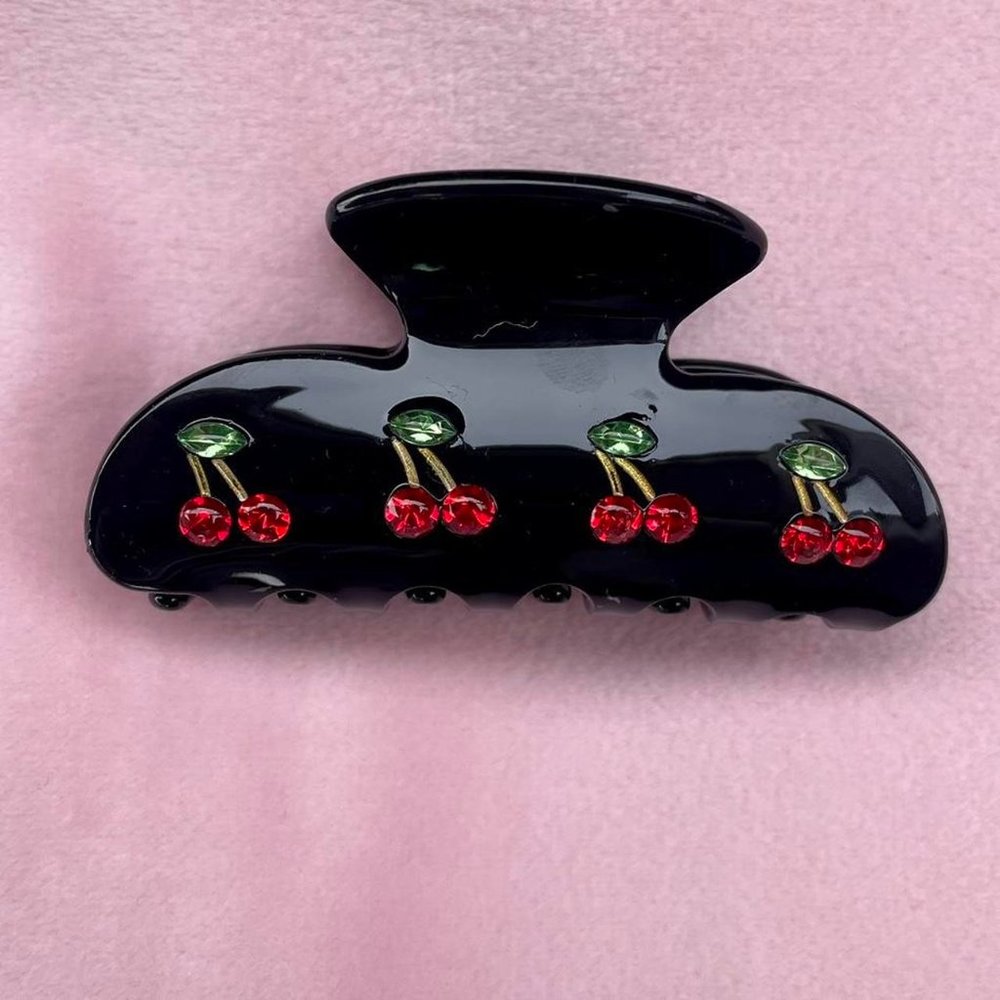 Black Cherry Hair Clip